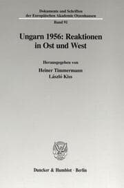 Cover von Ungarn 1956: Reaktionen in Ost und West