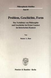 Cover von Problem, Geschichte, Form.