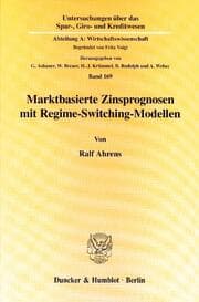 Cover von Marktbasierte Zinsprognosen mit Regime-Switching-Modellen.