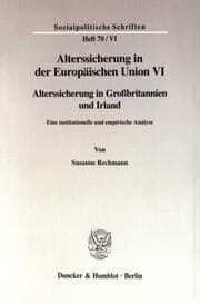 Cover von Alterssicherung in der Europäischen Union VI.