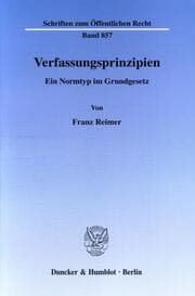Cover von Verfassungsprinzipien.