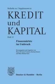 Cover von Finanzmärkte im Umbruch