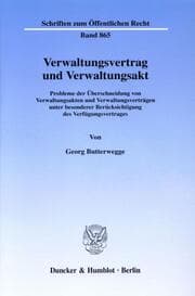 Cover von Verwaltungsvertrag und Verwaltungsakt.