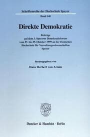 Cover von Direkte Demokratie.