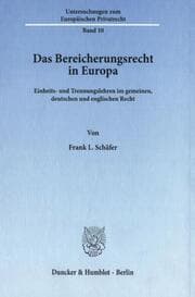 Cover von Das Bereicherungsrecht in Europa.
