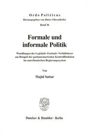 Cover von Formale und informale Politik.