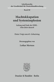 Cover von Machtokkupation und Systemimplosion.