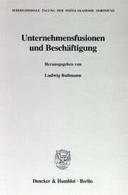 Cover von Unternehmensfusionen und Beschäftigung.