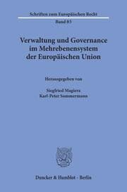 Cover von Verwaltung und Governance im Mehrebenensystem der Europäischen Union.