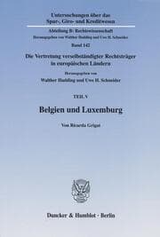 Cover von Belgien und Luxemburg.