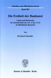 Cover von Die Freiheit der Baukunst.