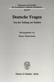 Cover von Deutsche Fragen