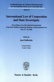 Cover von International Law of Cooperation and State Sovereignty.