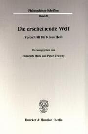 Cover von Die erscheinende Welt.