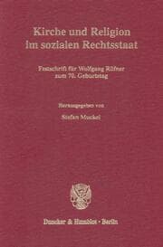 Cover von Kirche und Religion im sozialen Rechtsstaat.