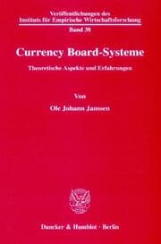 Cover von Currency Board-Systeme