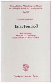 Cover von Ernst Forsthoff