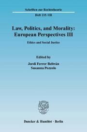 Cover von Law, Politics, and Morality: European Perspectives III