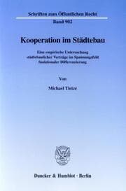 Cover von Kooperation im Städtebau.