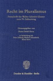 Cover von Recht im Pluralismus.