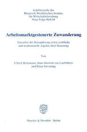 Cover von Arbeitsmarktgesteuerte Zuwanderung.