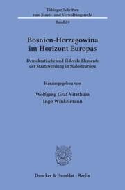 Cover von Bosnien-Herzegowina im Horizont Europas.