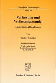 Cover von Verfassung und Verfassungswandel