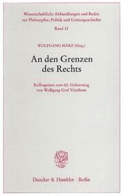 Cover von An den Grenzen des Rechts