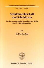 Cover von Schuldknechtschaft und Schuldturm