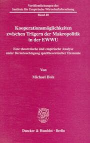 Cover von Kooperationsmöglichkeiten zwischen Trägern der Makropolitik in der EWWU.
