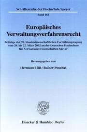 Cover von Europäisches Verwaltungsverfahrensrecht.
