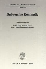 Cover von Subversive Romantik