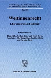 Cover von Weltinnenrecht.