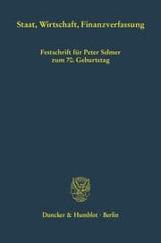 Cover von Staat, Wirtschaft, Finanzverfassung
