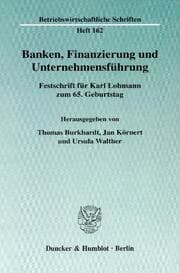 Cover von Banken, Finanzierung und Unternehmensführung.