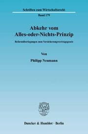 Cover von Abkehr vom Alles-oder-Nichts-Prinzip