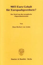 Cover von 9053 Euro Gehalt für Europaabgeordnete?