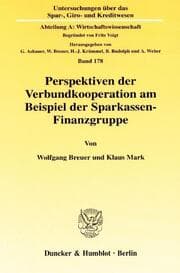 Cover von Perspektiven der Verbundkooperation am Beispiel der Sparkassen-Finanzgruppe.