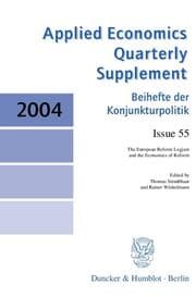 Cover von The European Reform Logjam and the Economics of Reform