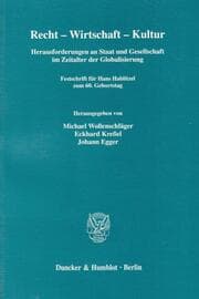 Cover von Recht - Wirtschaft - Kultur.