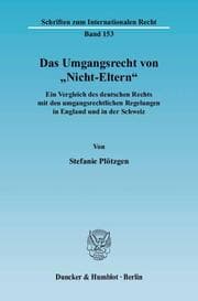Cover von Das Umgangsrecht von 'Nicht-Eltern'.