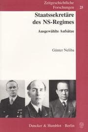 Cover von Staatssekretäre des NS-Regimes.