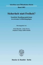 Cover von Sicherheit statt Freiheit?