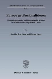 Cover von Europa professionalisieren