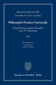 Cover von Jahrbuch für Recht und Ethik - Annual Review of Law and Ethics.
