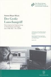Cover von Der Große Lauschangriff.