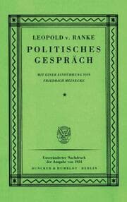 Cover von Politisches Gespräch.