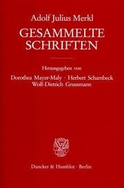 Cover von Gesammelte Schriften III/1