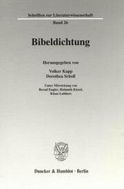 Cover von Bibeldichtung.