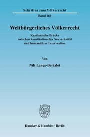 Cover von Weltbürgerliches Völkerrecht